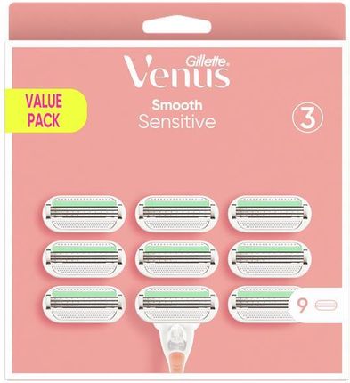 Venus Smooth Sensitive Pink 9 szt.