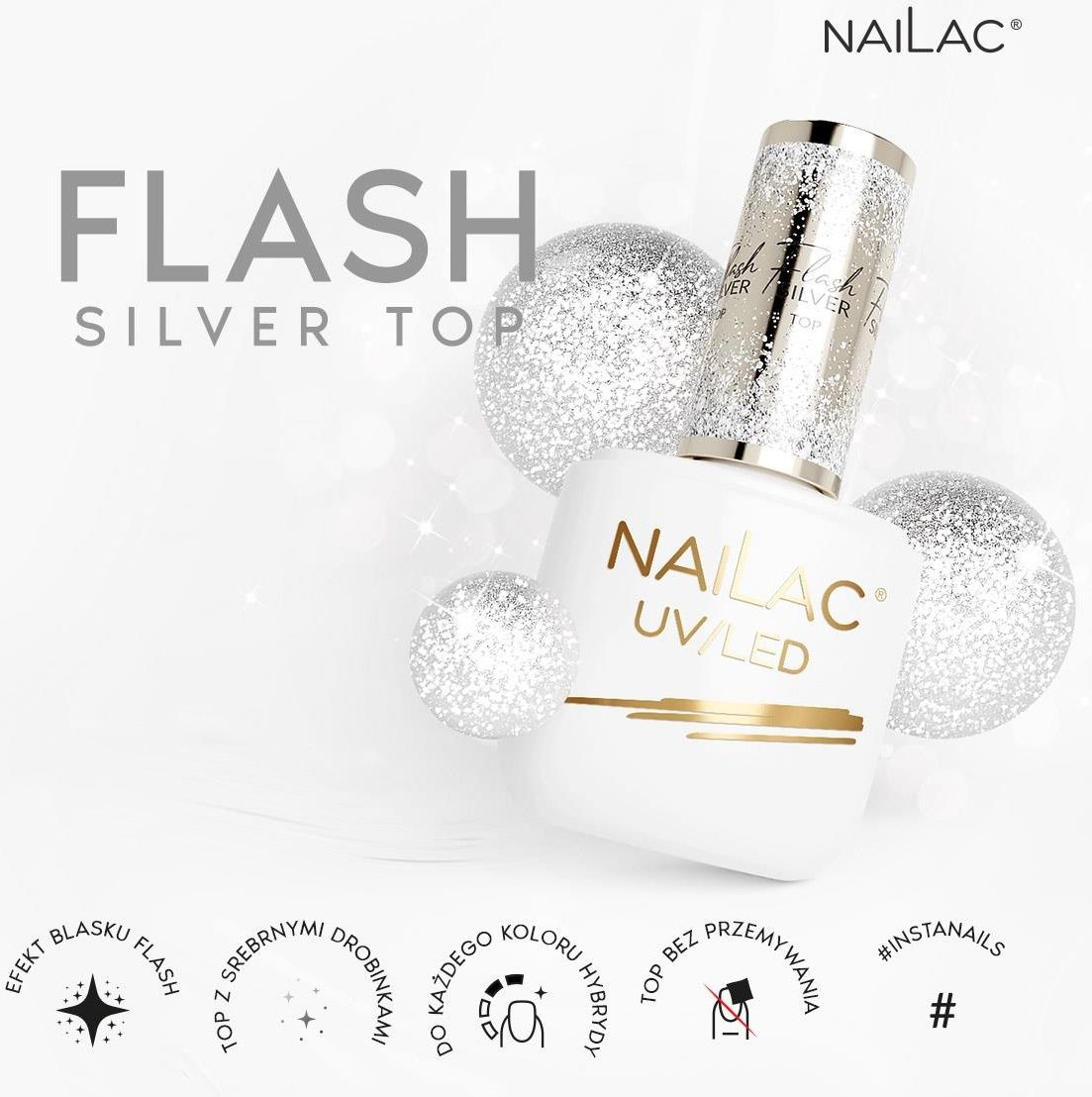 Nailac Top Hybrydowy Do Paznokci Magic Top 7ml