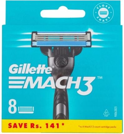 Gillette Mach3 Wkłady Ostrza Wymienne 8Szt