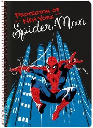 Spiderman Notatnik Hero Czarny A4 80 Kartki