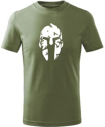 DRAGOWA koszulka dziecięca Spartan krótki rękaw , oliwkowa - Rozmiar:8Lat/134cm