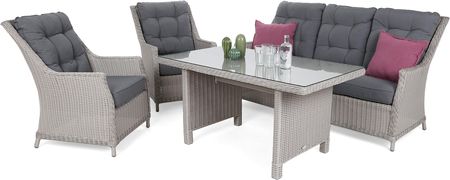 Meble Ogrodowe Technorattanowe Alicante White / Grey
