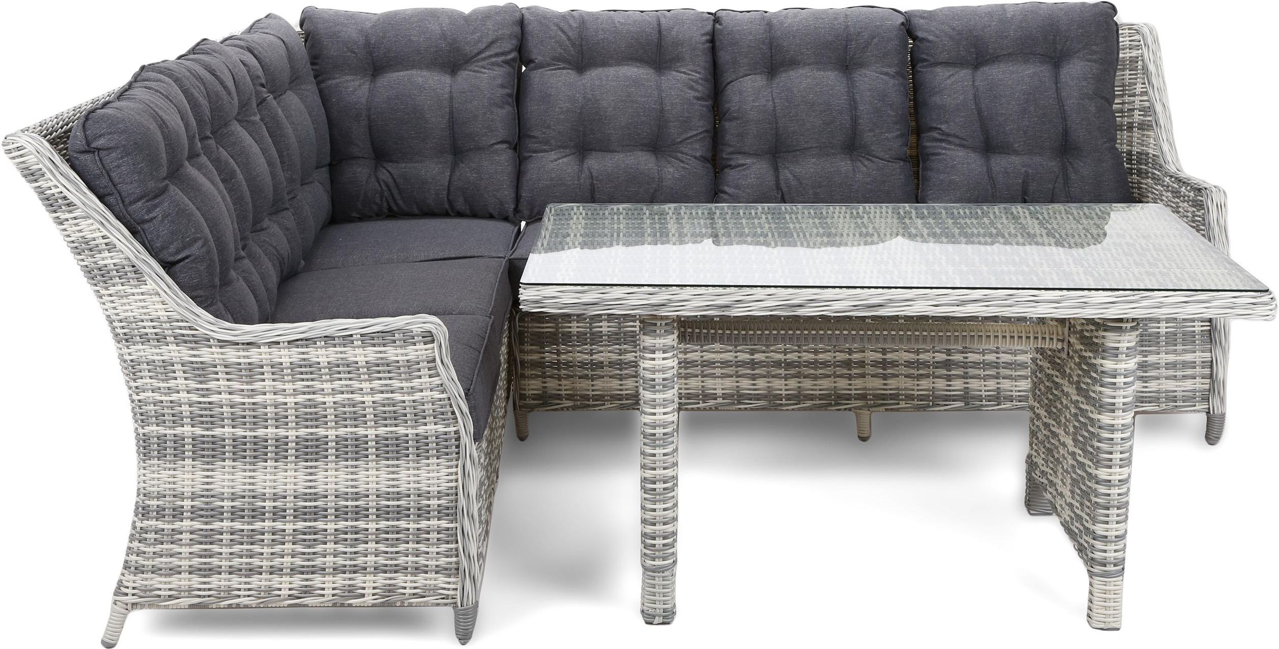 Zestaw mebli ogrodowych Narożny Zestaw Mebli Ogrodowych Lewy Alicante ...