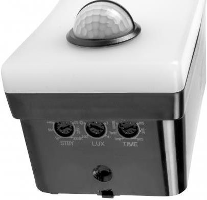 Lampa Elewacyjna Led Z Czujnikiem Ruchu El Home Ml 21B7 Czarna Zewnętrzna, Czujniki Zmierzchowy I Pir, 20W Ip65, 140° - zdjęcie 5