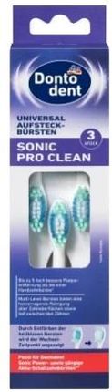 Dontodent Donto Nt Uniwersalne Główki Do Szczoteczki Sonic Pro Clean 3 szt.