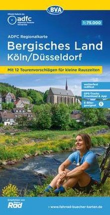 ADFC-Regionalkarte Bergisches Land Köln/Düsseldorf 1:75.000, reiß- und wetterfest, GPS-Tracks Download Allgemeiner Deutscher Fahrrad-Club e.V. (ADFC)
