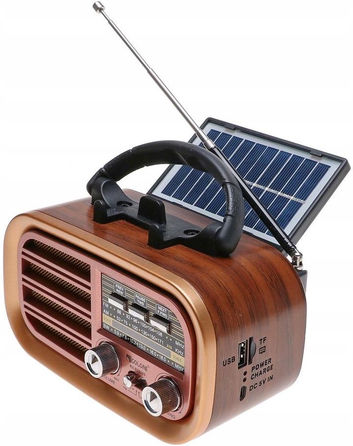 Radio Radio PRZENOŚNE Retro SOLAR Bluetooth MP3 USB 11712 - Opinie i ...