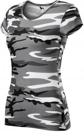 T-shirt damski Camouflage Malfini, grey, 150g/m2 - Rozmiar:L