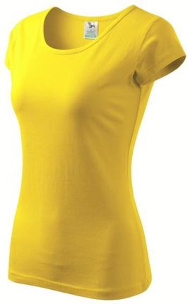 Koszulka damska Malfini Pure, żółta, 150g/m2 - Rozmiar:L