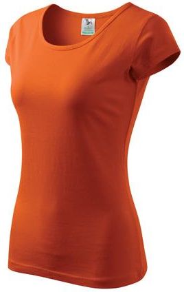 Koszulka damska Malfini Pure, pomarańczowa, 150g/m2 - Rozmiar:S