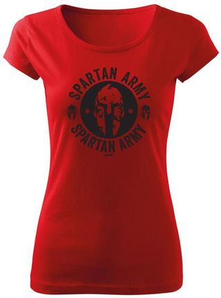 DRAGOWA krótka koszulka damska Archelaos, czerwona 150g/m2 - Rozmiar:L