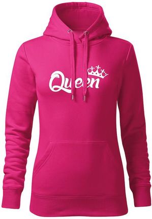 DRAGOWA bluza z kapturem damska queen, różowa 320g/m2 - Rozmiar:XXL