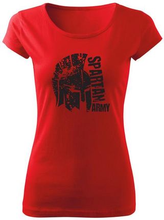 DRAGOWA krótka koszulka damska León, czerwona 150g/m2 - Rozmiar:3XL