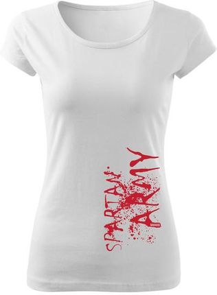 DRAGOWA krótka koszulka damska War, biała 150g/m2 - Rozmiar:3XL