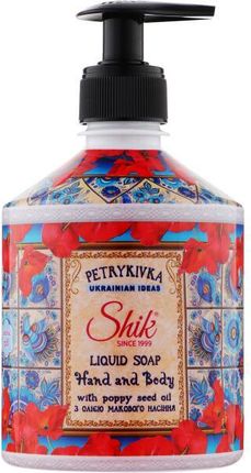 Shik Petrykivka Liquid Soap Hand And Body Mydło W Płynie Z Olejem Makowym 500 ml