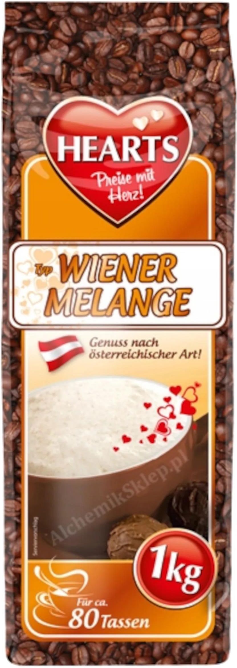 Kawa Hearts Rozpuszczalna Cappuccino Wiener Melange 1kg Ceny I Opinie 