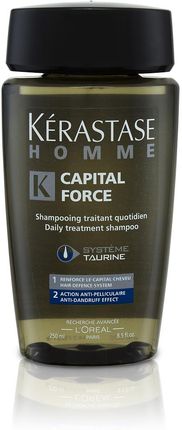 Kosmetyki do włosów dla mężczyzny Kerastase Homme Capital Force Anti Szampon przeciwłupieżowy 250ml - ceny Ceneo.pl