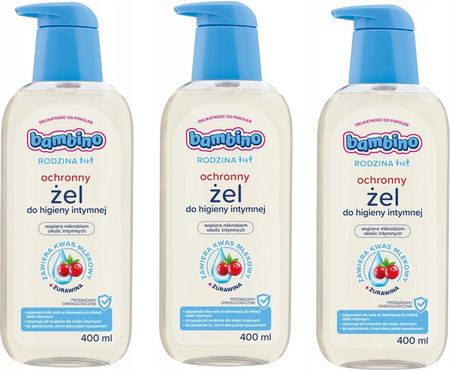 Bambino Żel Do Higieny Intymnej Rodzina 3X400 ml