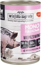 Wiejska Zagroda Monoproteinowa Mokra Karma Dla Dorosłych Kotów Wieprzowina 6X400G
