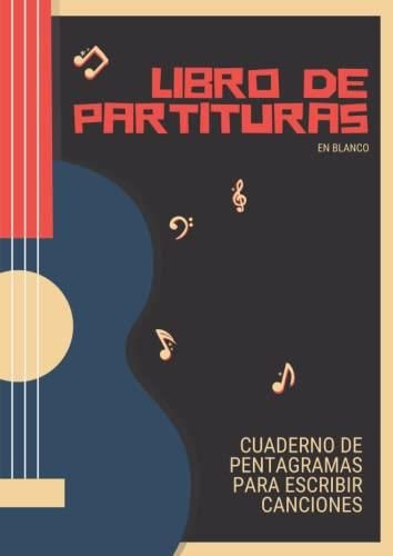 Libro de partituras en blanco Cuaderno de pentagramas para escribir canciones para niños niñas