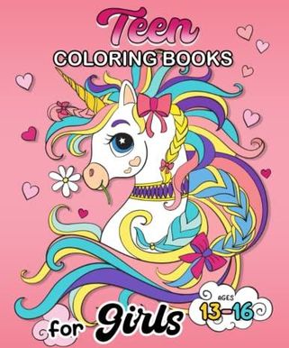 Teen Coloring Book For Girls