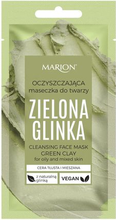 Marion Cleansing Face Mask Green Clay Oczyszczająca Maseczka ​​Z Zieloną Glinką 8 g