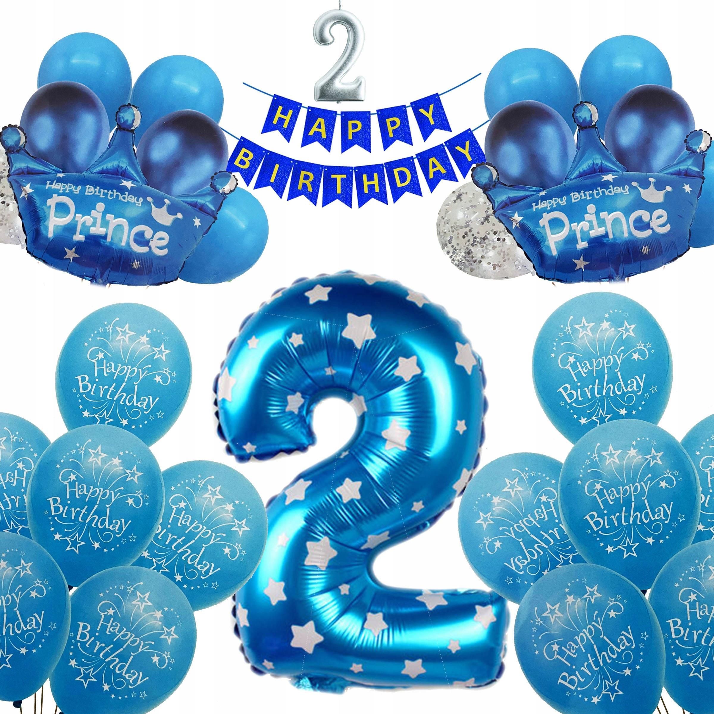 Galaxy Balony Zestaw Balonów Dla Chłopca 2 Lata Urodziny 13203875446 ...