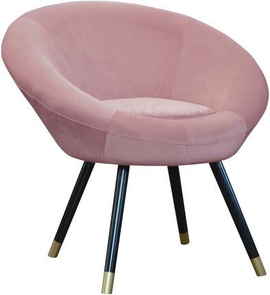 Dekoracje Irys Fotel Tapicerowany W Kolorze Różowym (LAVARDFRENCHVELVET682)