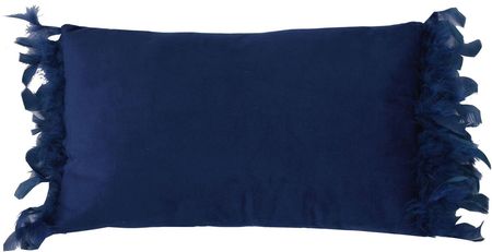 Dekoracje Irys Poduszka Prostokątna Welurowa W Kolorze Granatowym 30X50cm (456)