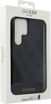 Etui Guess 4G Stripe Collection do Samsung Galaxy S23 Ultra, czarne