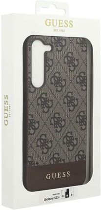 Etui Guess 4G Stripe Collection do Samsung Galaxy S23 Plus, brązowe