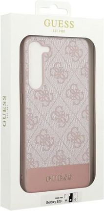 Etui Guess 4G Stripe Collection do Samsung Galaxy S23 Plus, różowe