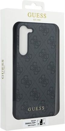 Etui Guess 4G Charms Collection do Samsung Galaxy S23 Plus, szare