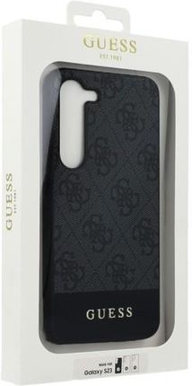 Etui Guess 4G Stripe Collection do Samsung Galaxy S23, czarne