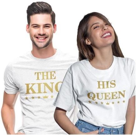 Drukoma.Pl Koszulki Dla Par Na Walentynki Prezent The King His Queen