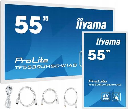 Iiyama Monitor Dotykowy 55 4K Openframe 24/7 Biały