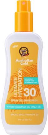 Australian Gold Body Spray Gel Przeciwsłoneczny Żel Nawilżający W Sprayu Do Opalania Spf30 237 ml
