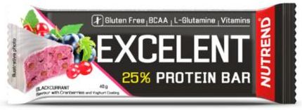 Nutrend Excelent Protein Bar 85g Czarna Porzeczka