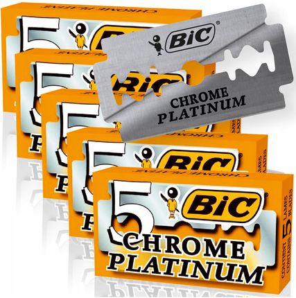 Bic Chrome Platinum Żyletki Do Maszynki 5 Szt. X 5