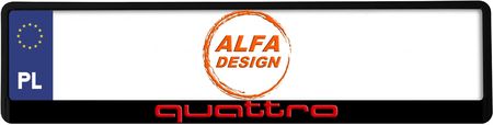 Alfadesign Audi Quattro Ramki Pod Tablice Rejestracyjne 1szt.
