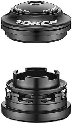 Token Stery Półzintegrowane 1 1 8 1 2 Tapered Tk015B Czarny Średnica Rury Sterowej: 1 8 1 2