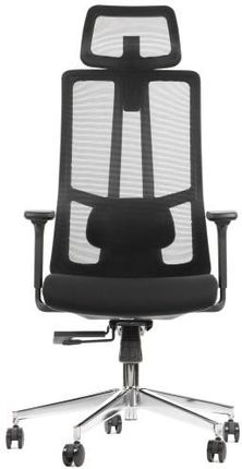 AKCENT Nowoczesne krzesło biurowe obrotowe czarny - pełen zakres regulacji