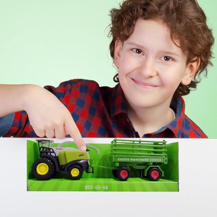 Farm Truck Pojazd Rolniczy Do Zabawy Kombajn Z Przyczepą