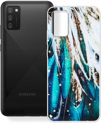 Etui Do Samsung Galaxy A02S Szkło 9H Modne Wielokolorowy