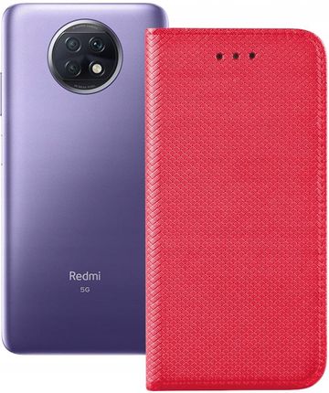 Etui S-Magnet Do Xiaomi Redmi Note 9T 5G Czerwony Czerwony