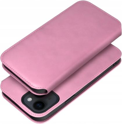 Kabura Dual Pocket Do Xiaomi Redmi 10C Jasny Różow Skóra Ekologiczna