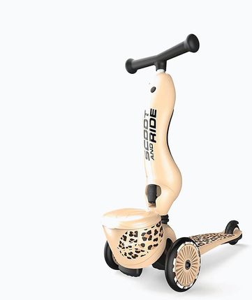Scoot & Ride Highwaykick 1 Lifestyle Jeździk i Hulajnoga 2w1 Leopard - zdjęcie 3