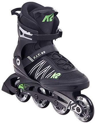K2 Fit 80 Inline Skates Czarny Zielony