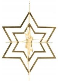 Gwiazda na choinkę ozdoba złota zawieszka choinkowa 8x8 cm