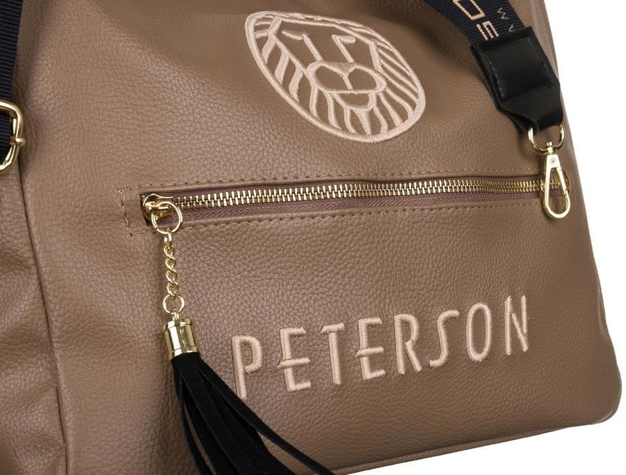 Torebka worek z szerokim logowanym paskiem — Peterson - Ceny i 